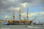 ID 2006 AMERIGO VESPUCCI (1931) the Italian Navy cadet training ship, berthing in Auckland, New Zealand. She spent a number of months in NZ waters, during which she gave support to the Italian challengers in...